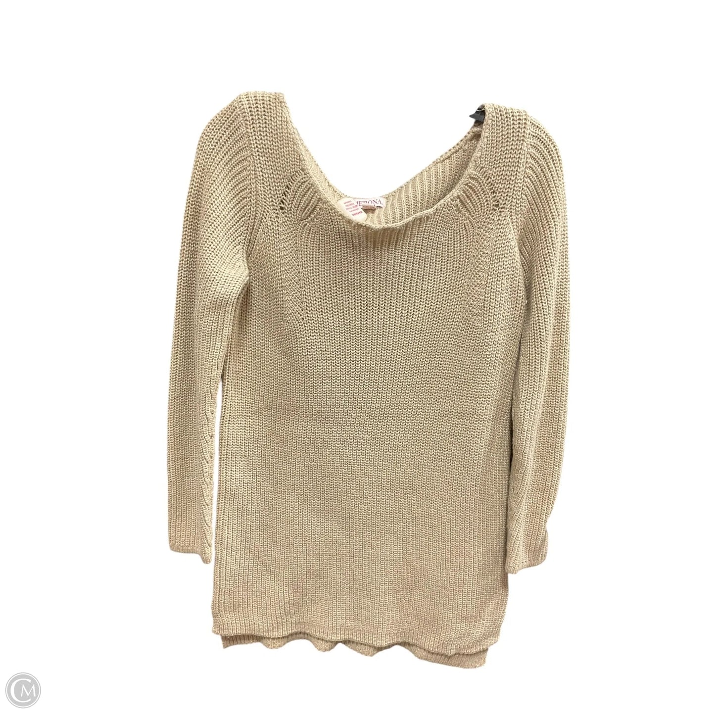 Sweater By Merona In Tan, Size: L