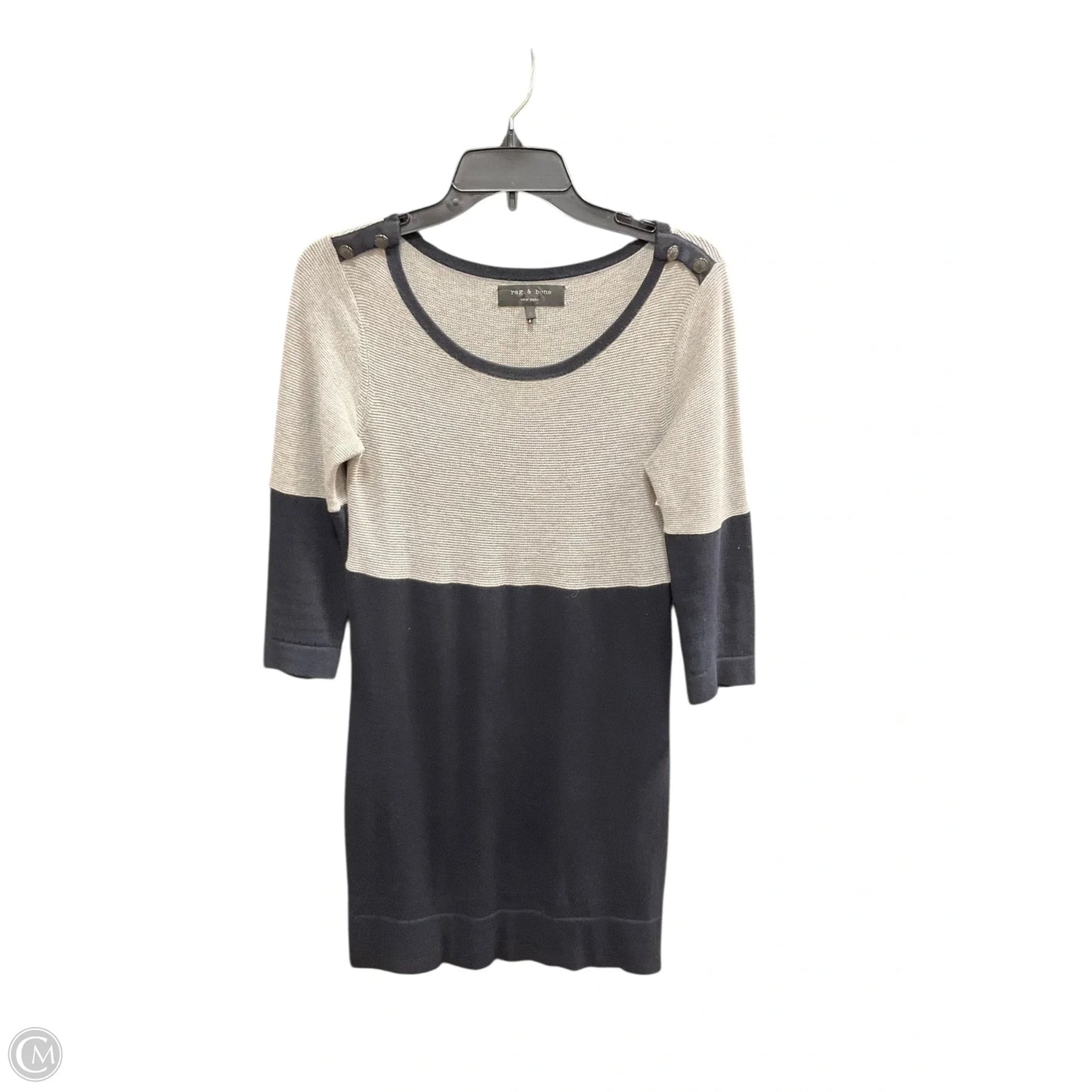 Dress Casual Short By Rag And Bone In Blue & Grey, Size: S