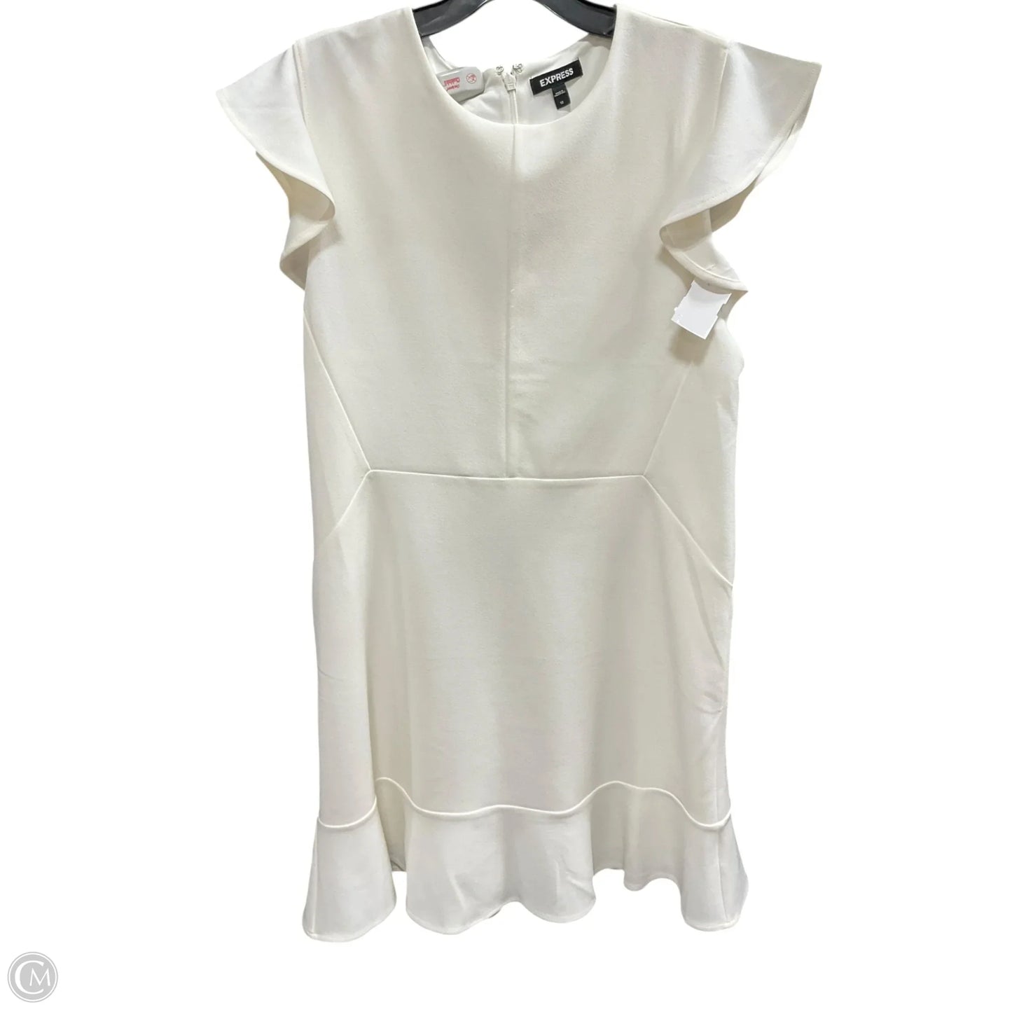 Dress Casual Short By Express In White, Size: 12