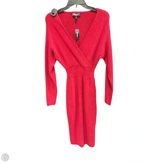 Dress Casual Short By Express In Red, Size: Xs