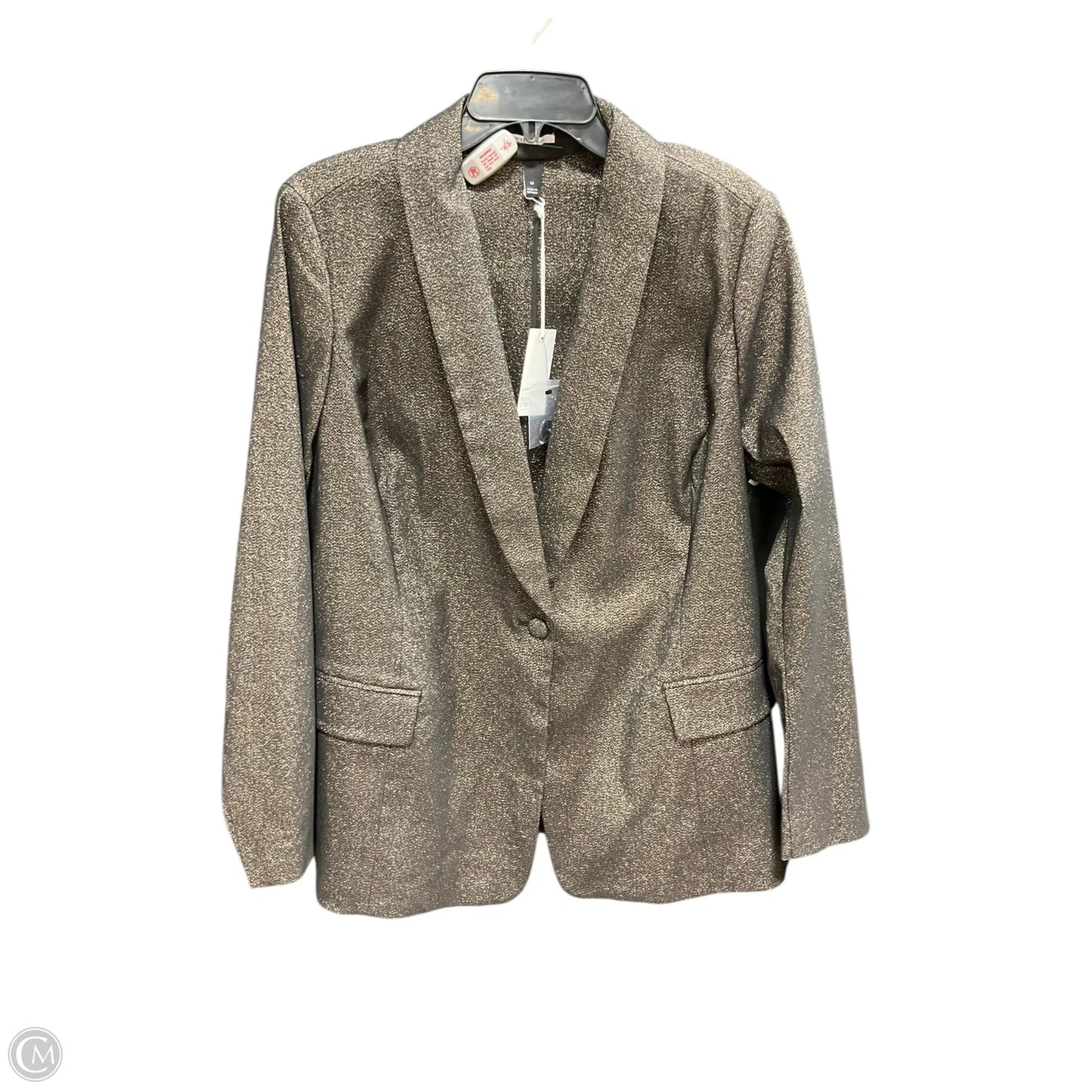 Blazer By Lane Bryant In Gold, Size: 2x