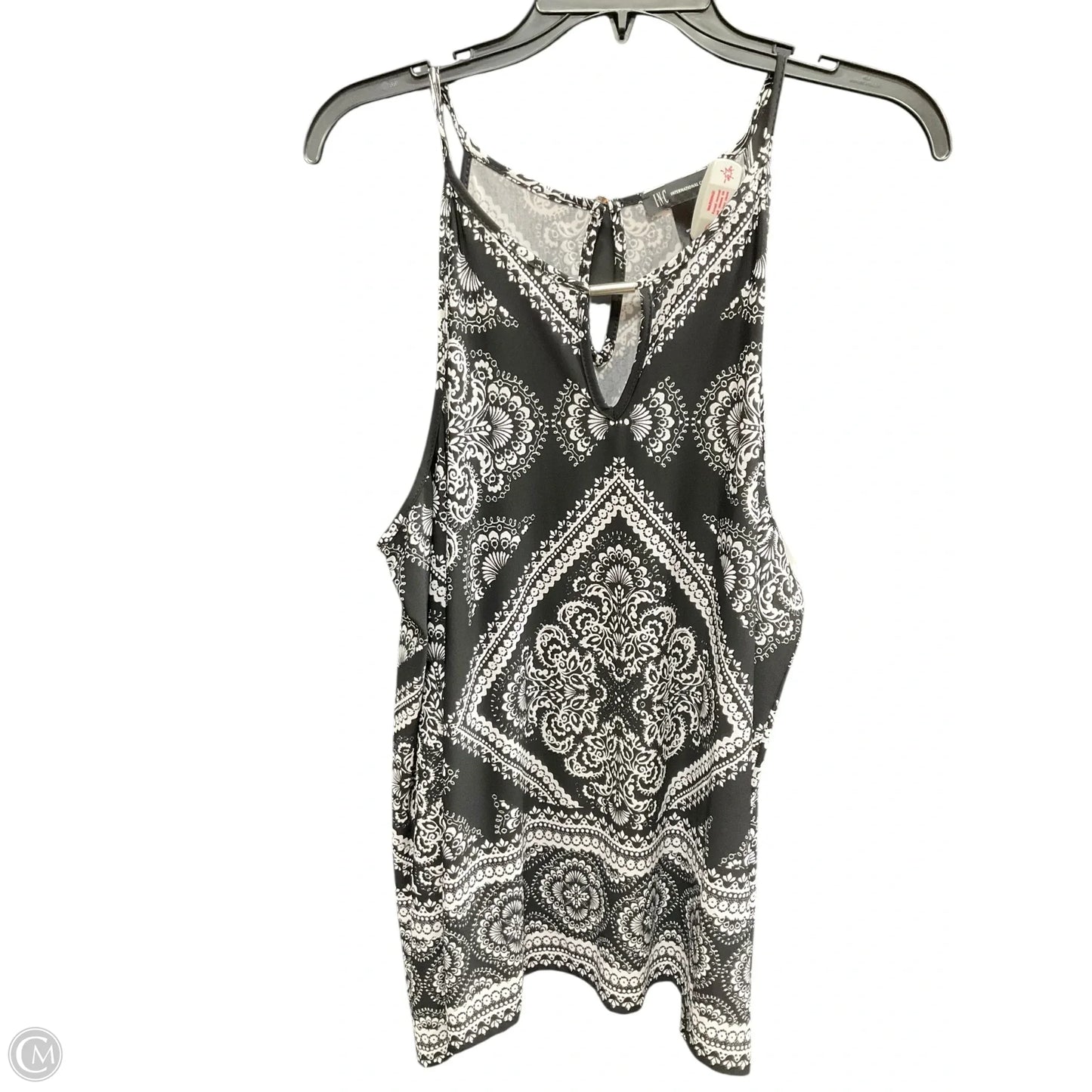 Top Long Sleeve By Inc In Black & White, Size: L