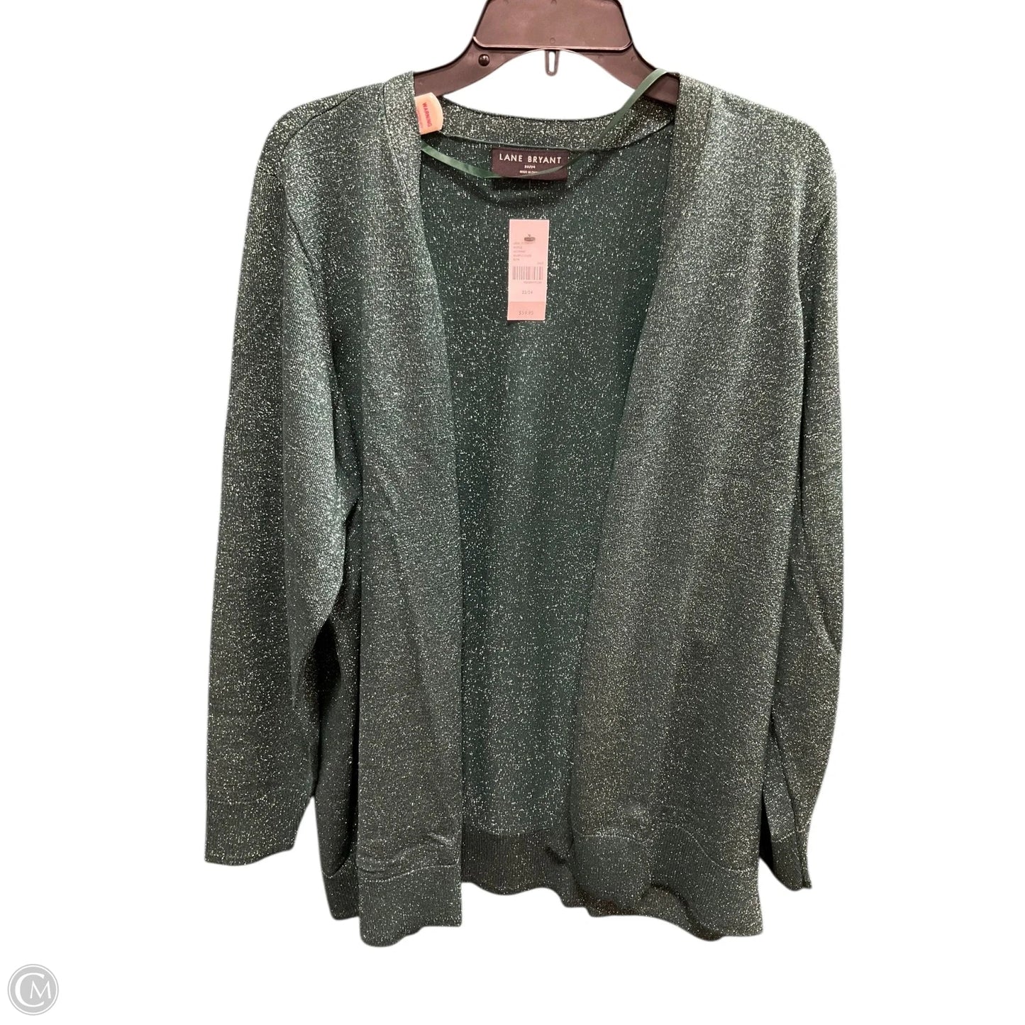 Cardigan By Lane Bryant In Green, Size: 2x