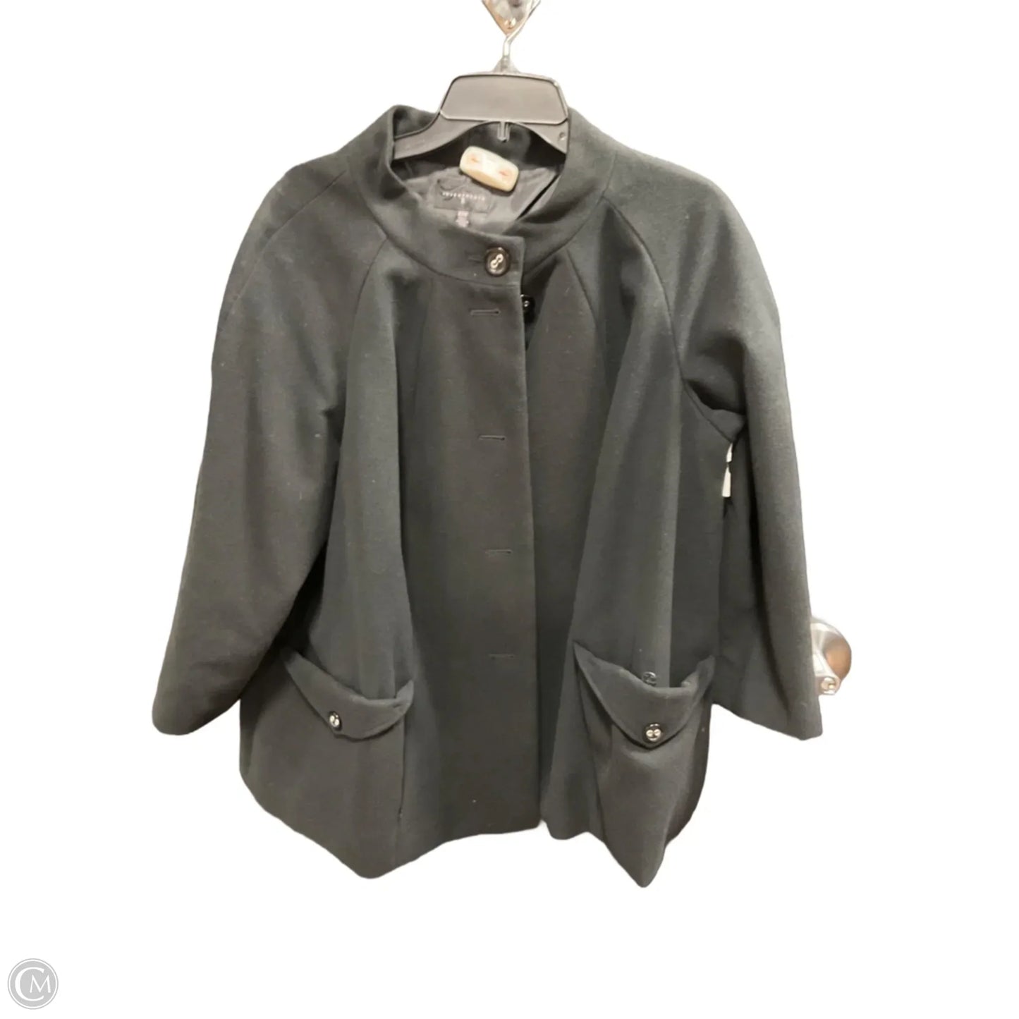 Coat Other By Investments In Black, Size: 3x