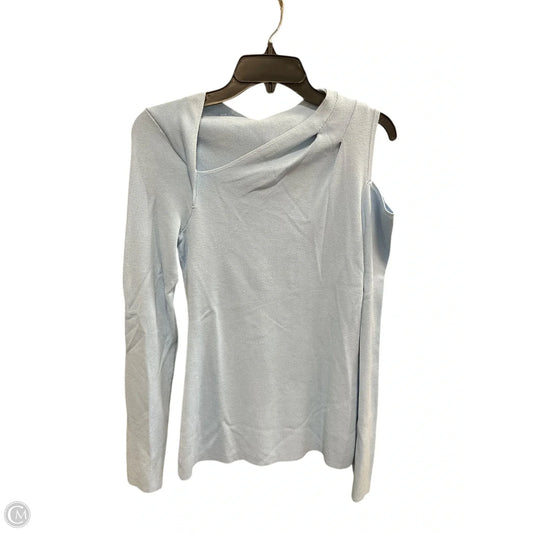 Top Long Sleeve By Inc In Blue, Size: M