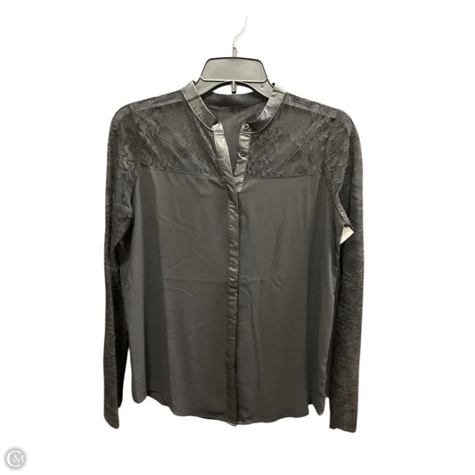 Top Long Sleeve By Express In Black, Size: Xs