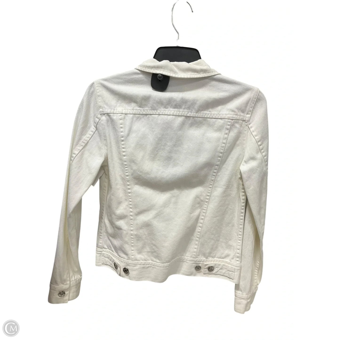 Jacket Denim By J. Crew In White, Size: Xs