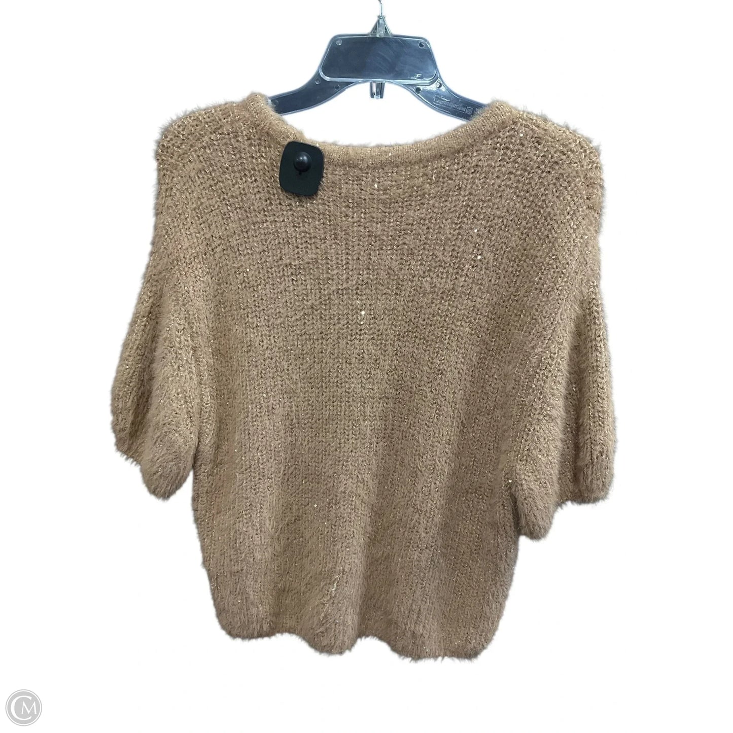 Sweater Short Sleeve By Express In Tan, Size: S