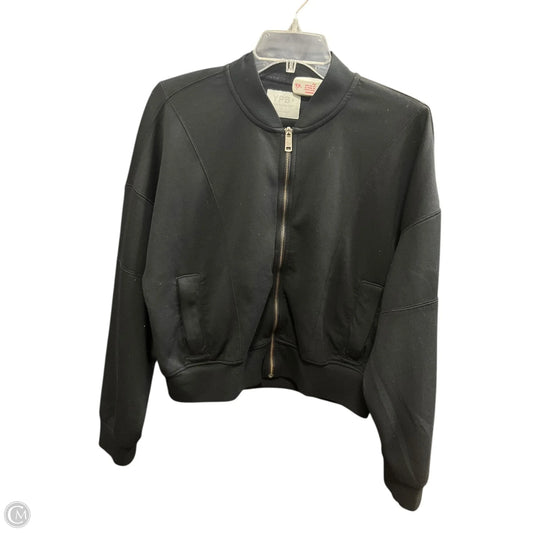 Athletic Jacket By Ypb In Black, Size: L
