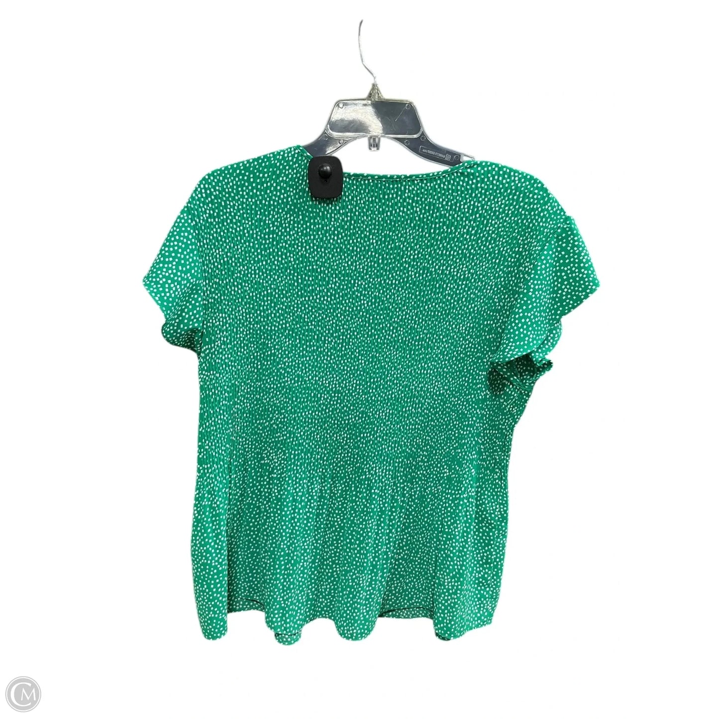 Top Short Sleeve By Adrianna Papell In Green, Size: S