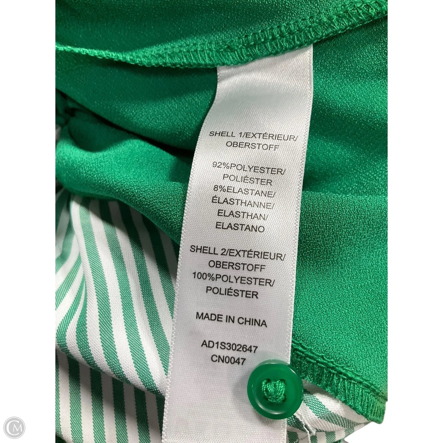 Top Short Sleeve By Adrianna Papell In Green, Size: M