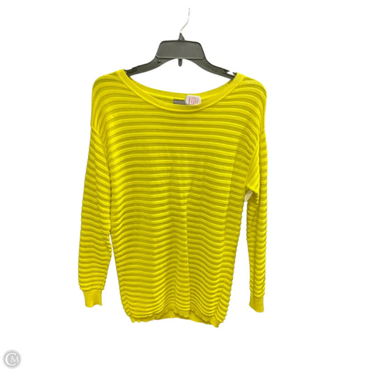 Top Long Sleeve By Vince Camuto In Yellow, Size: S