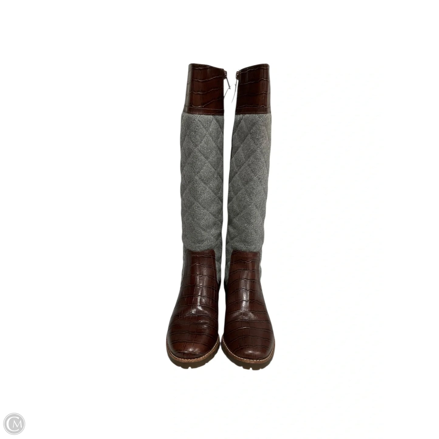 Boots Knee Flats By Sperry In Brown & Grey, Size: 6