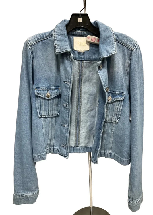 Jacket Denim By Paige In Blue Denim, Size: L