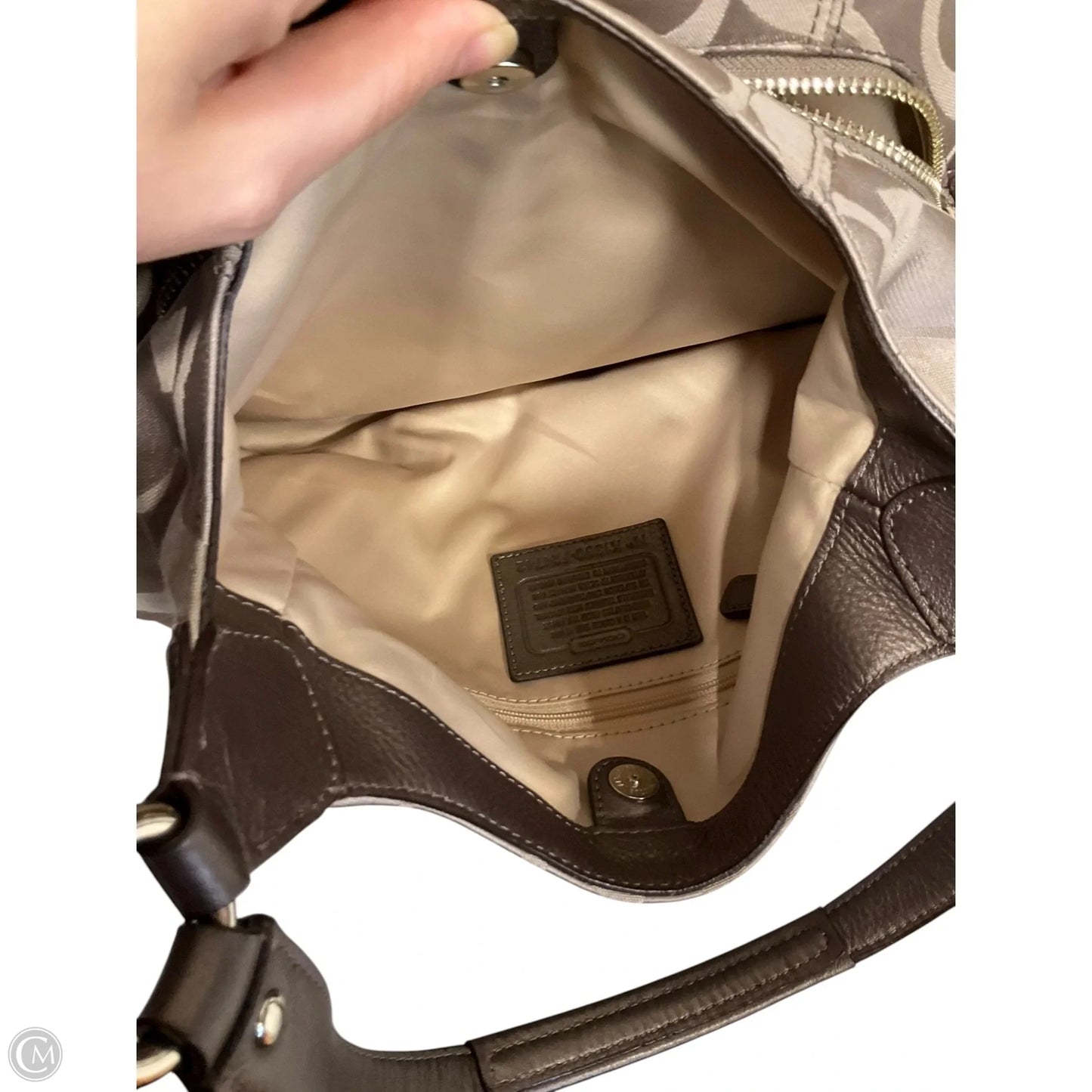 Handbag Designer By Coach, Size: Large