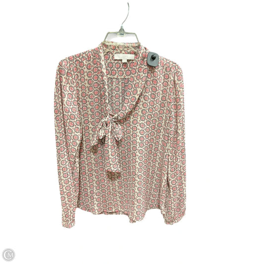 Top Long Sleeve By Loft In Pink, Size: L