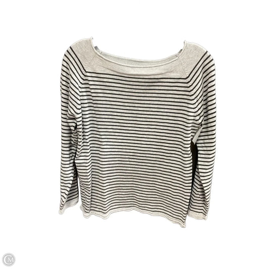 Top Long Sleeve By Workshop In Striped Pattern, Size: M