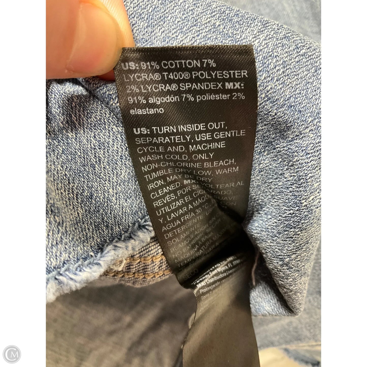 Dress Casual Short By White House Black Market In Blue Denim, Size: 6