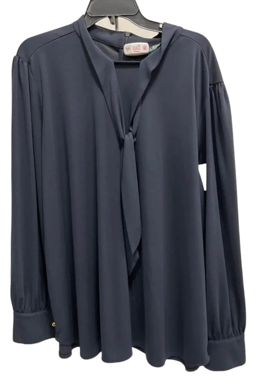 Top Long Sleeve By Tommy Hilfiger In Black & Pink, Size: S