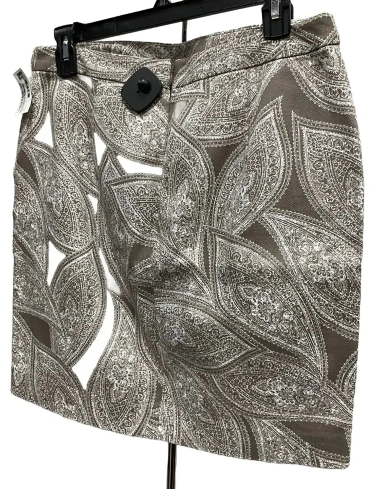 Skirt Mini & Short By Banana Republic In Brown & White, Size: 8
