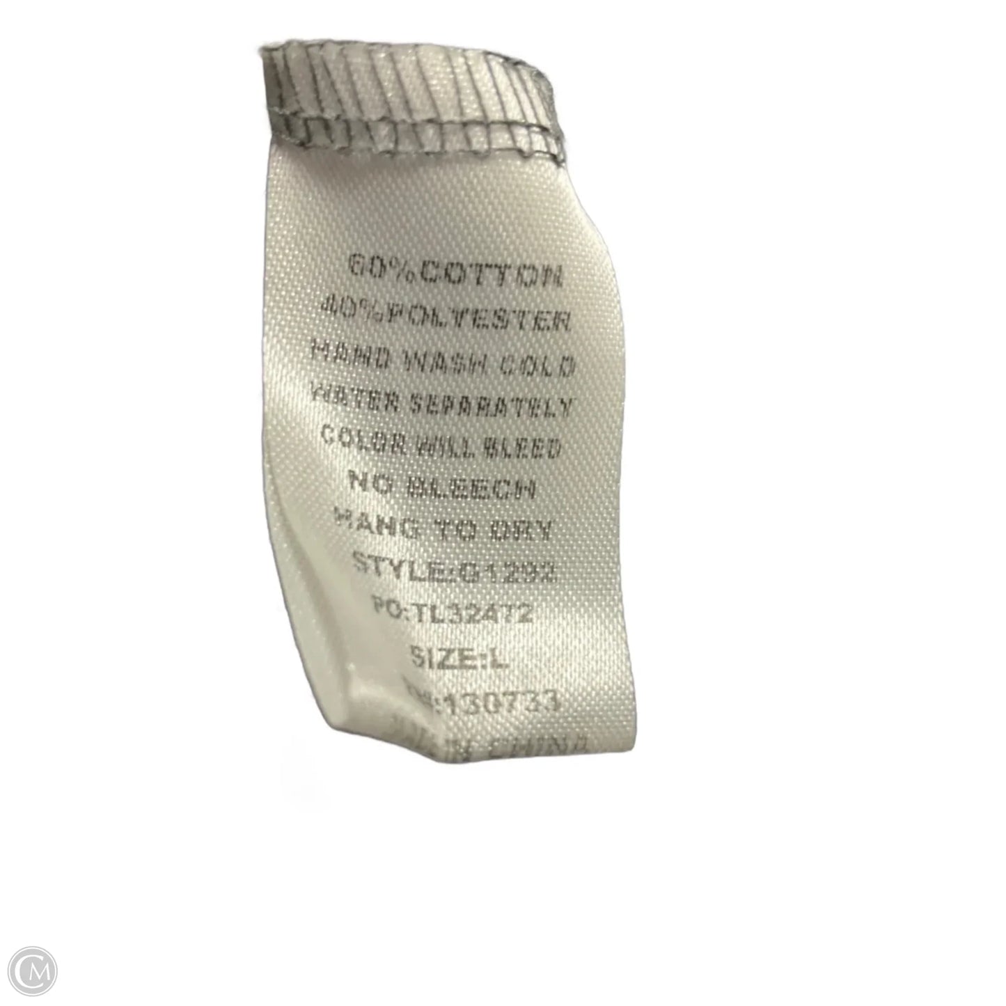 Top Short Sleeve Basic By Umgee In Grey, Size: L