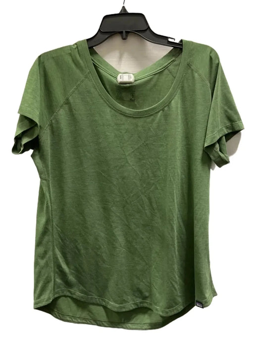 Athletic Top Short Sleeve By Patagonia In Green, Size: Xl