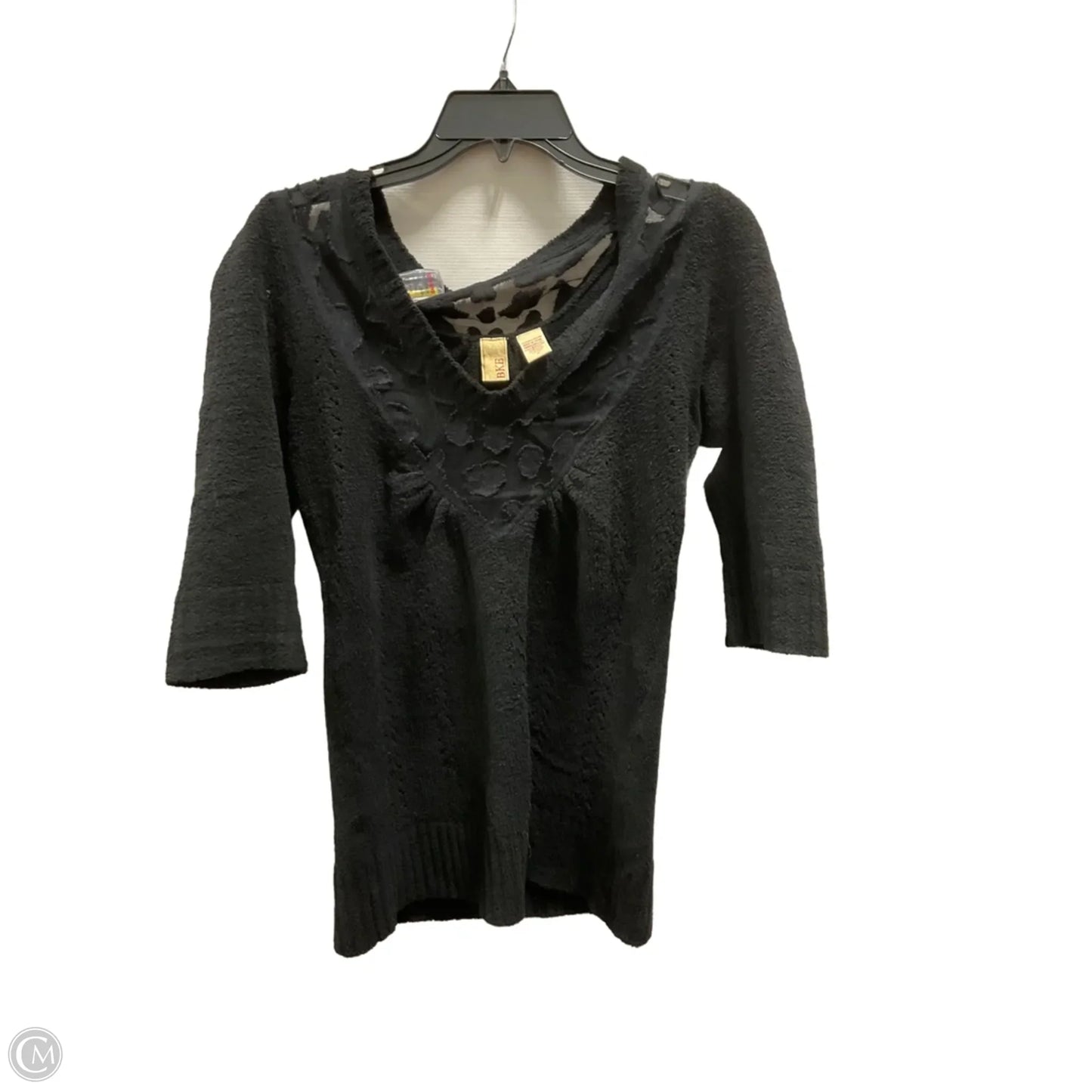 Top Short Sleeve By Bke In Black, Size: M