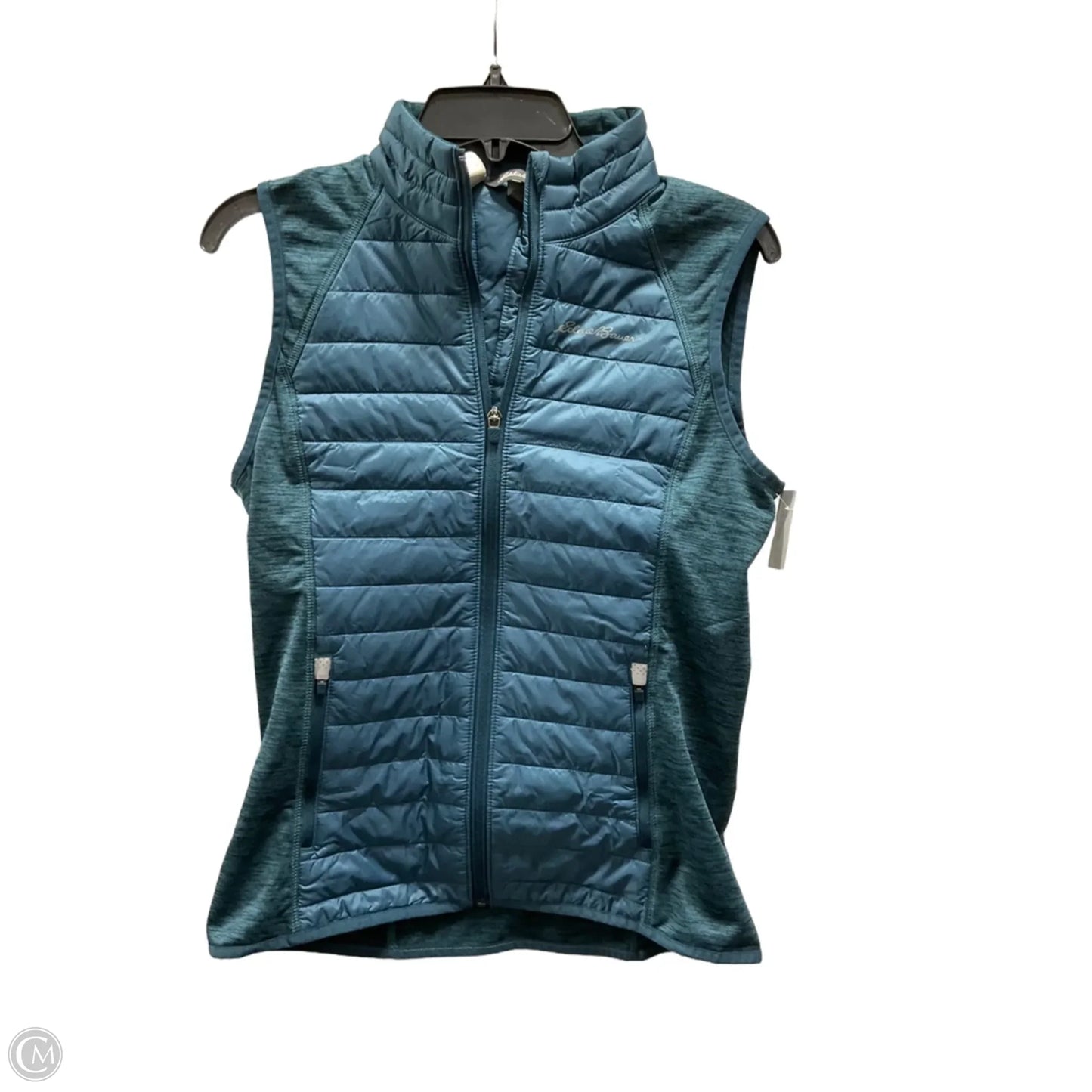 Vest Puffer & Quilted By Eddie Bauer In Blue, Size: S