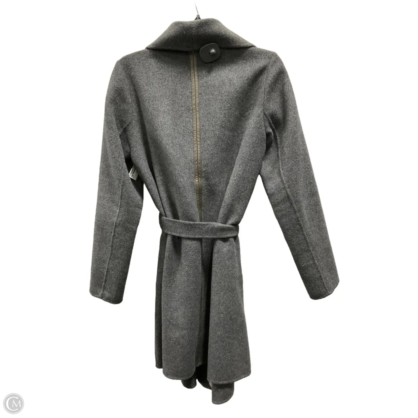 Coat Trench Coat By Vince In Grey, Size: M