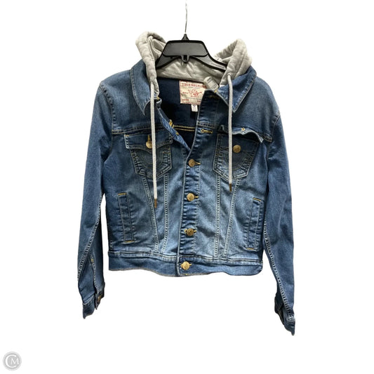 Jacket Denim By True Religion In Blue Denim, Size: M