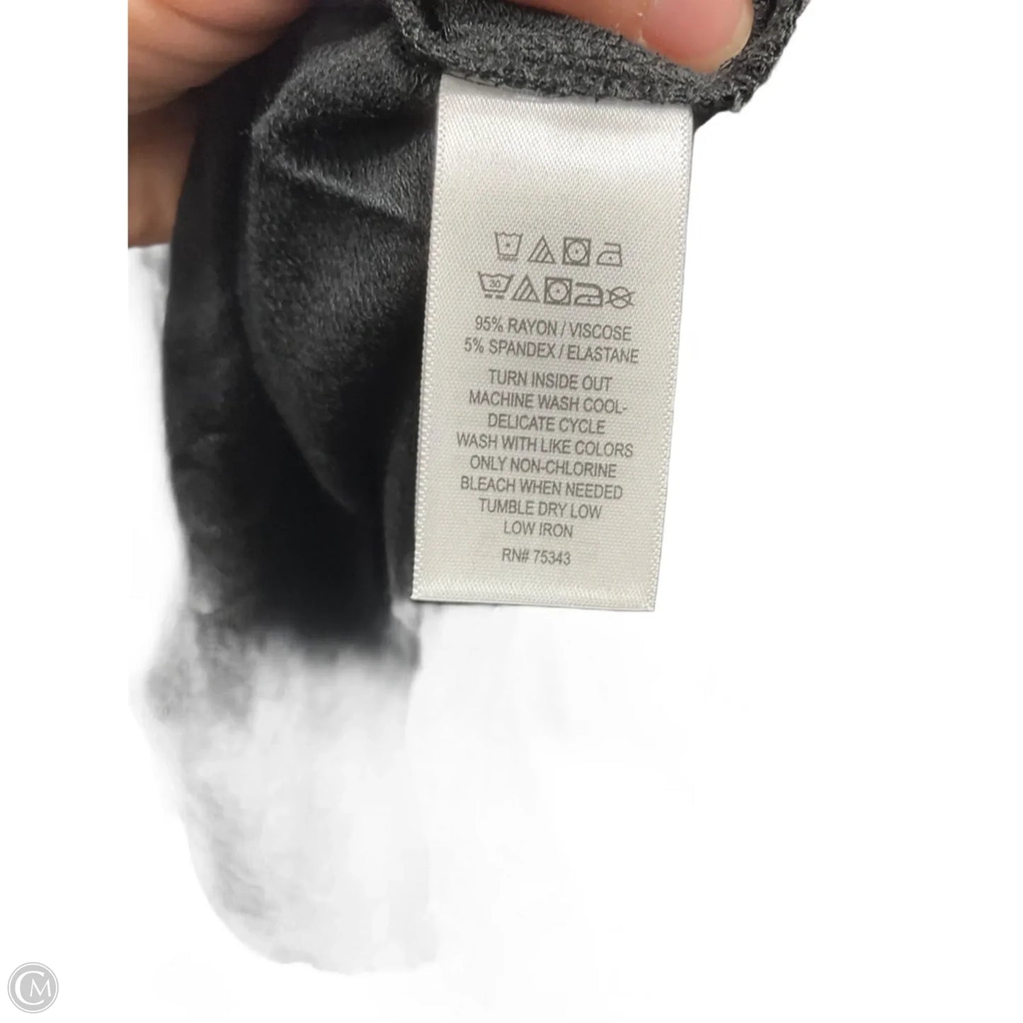 Top Long Sleeve Basic By Cynthia Rowley In Black, Size: L