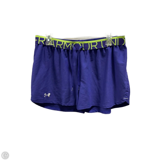 Athletic Shorts By Under Armour In Blue, Size: L