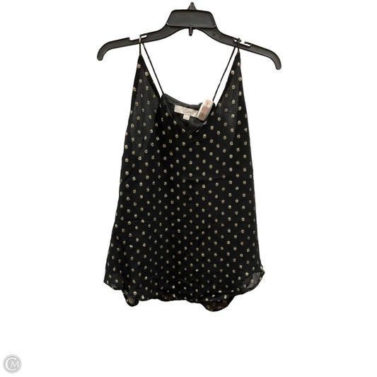 Top Sleeveless By Loft In Black, Size: M