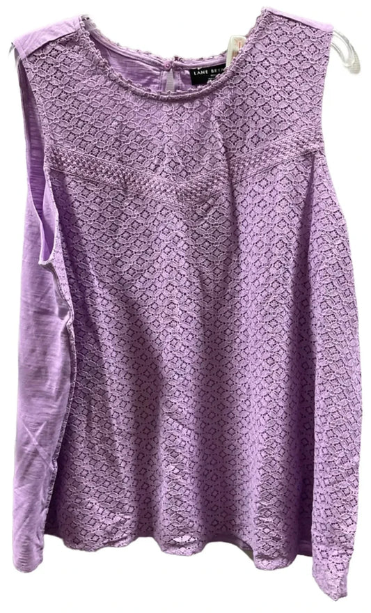 Top Sleeveless By Lane Bryant In Purple, Size: 2x