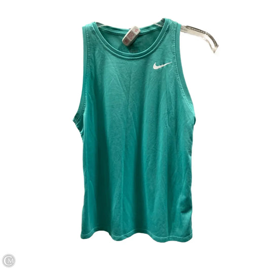 Athletic Tank Top By Nike In Teal, Size: S