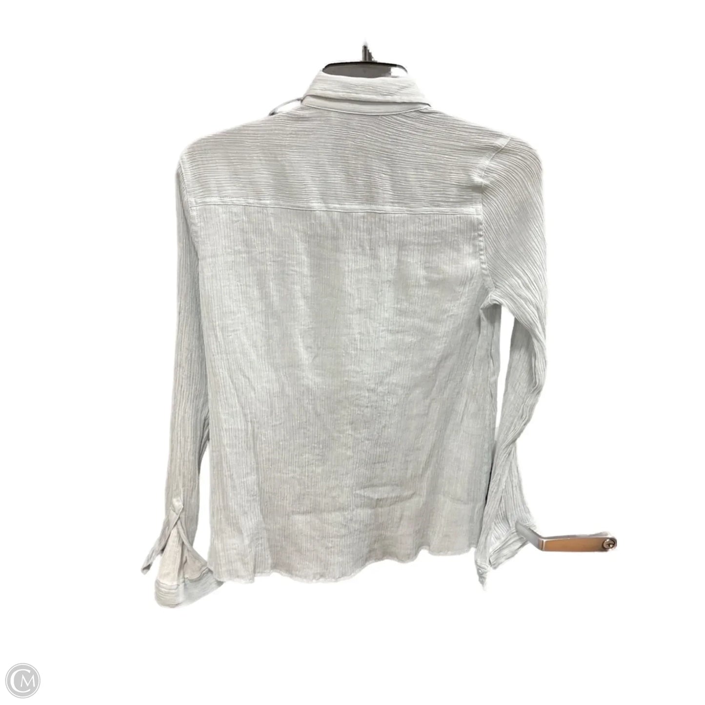 Blouse Long Sleeve By Express In Blue, Size: Xs