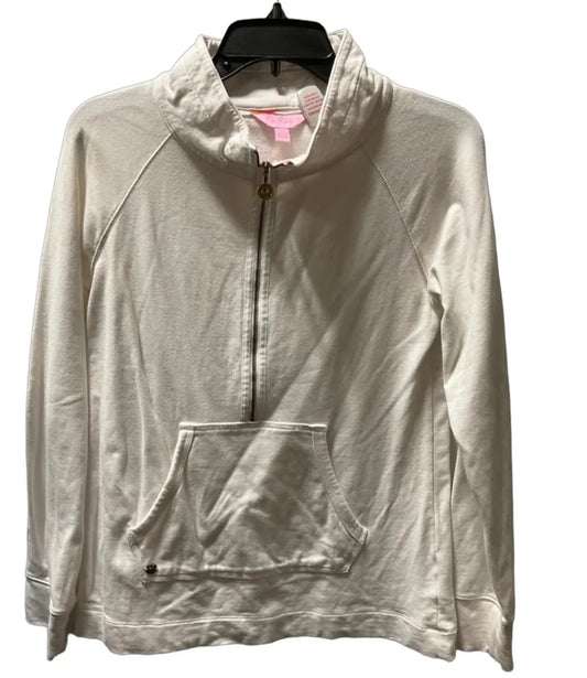 Top Long Sleeve Designer By Lilly Pulitzer In White, Size: S