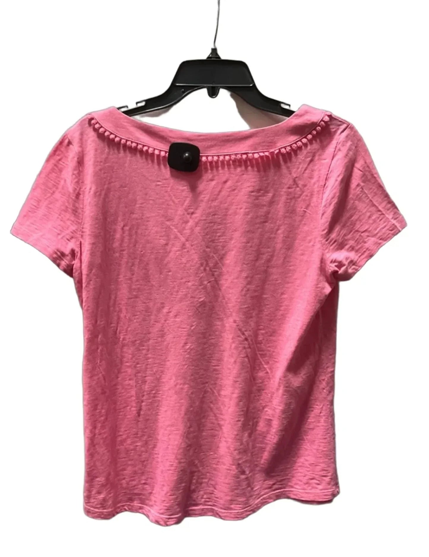 Top Short Sleeve Basic By Talbots In Pink, Size: M