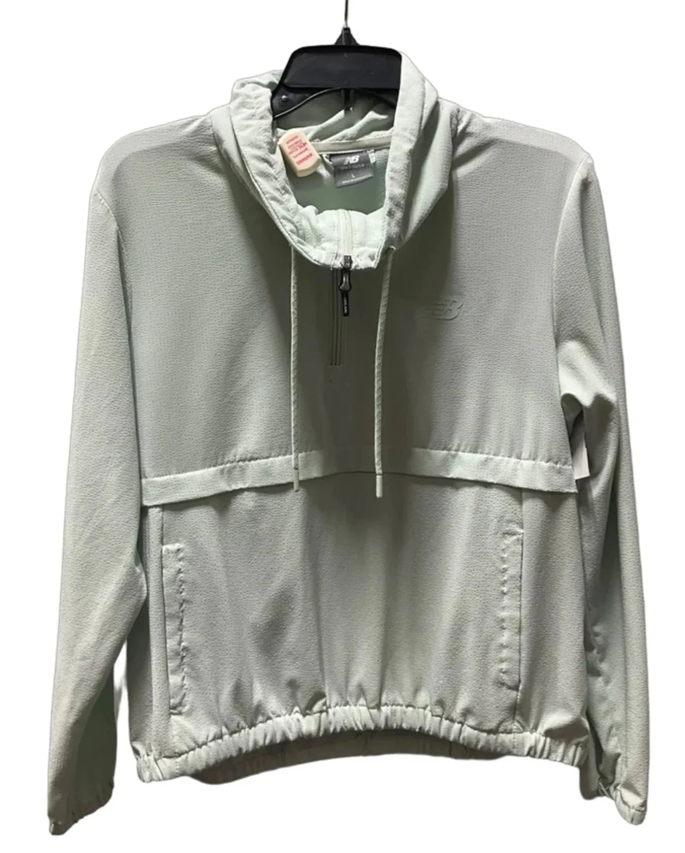 Athletic Jacket By New Balance In Green, Size: L