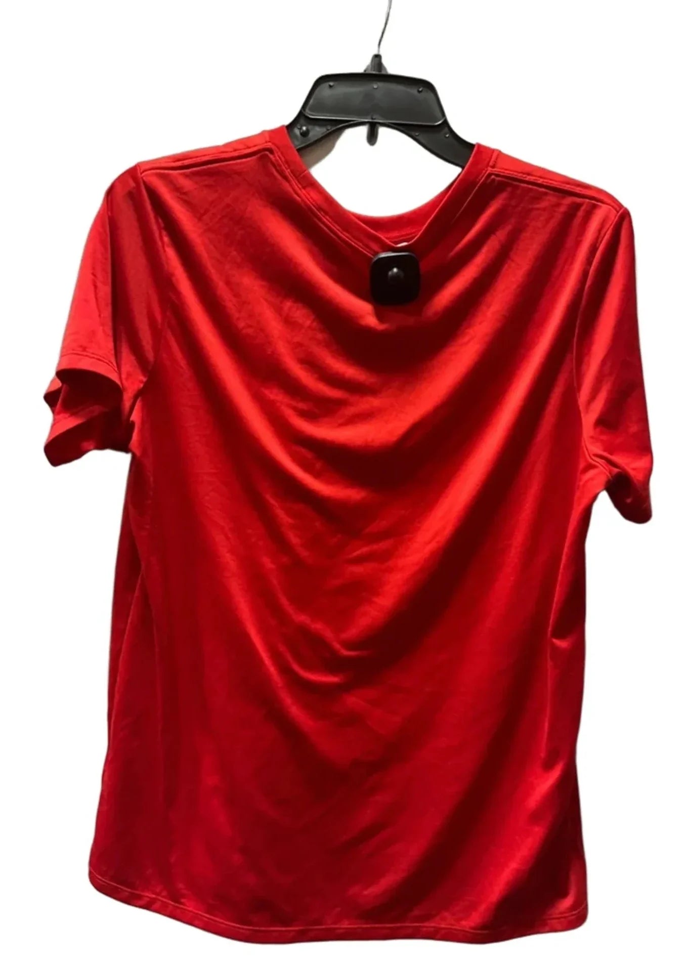 Athletic Top Short Sleeve By Nike In Red, Size: L