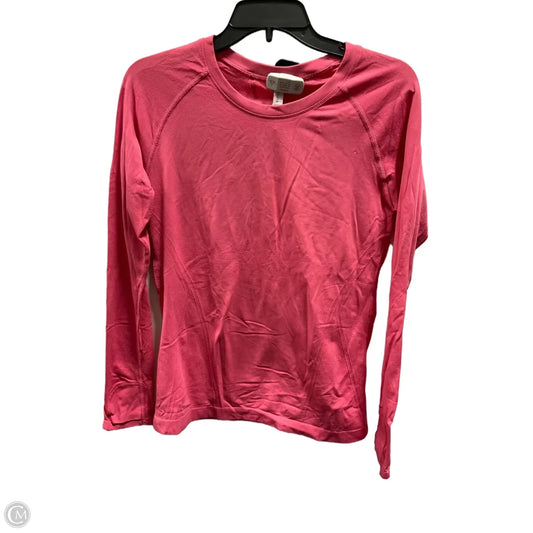 Athletic Top Long Sleeve Crewneck By Athleta In Pink, Size: M