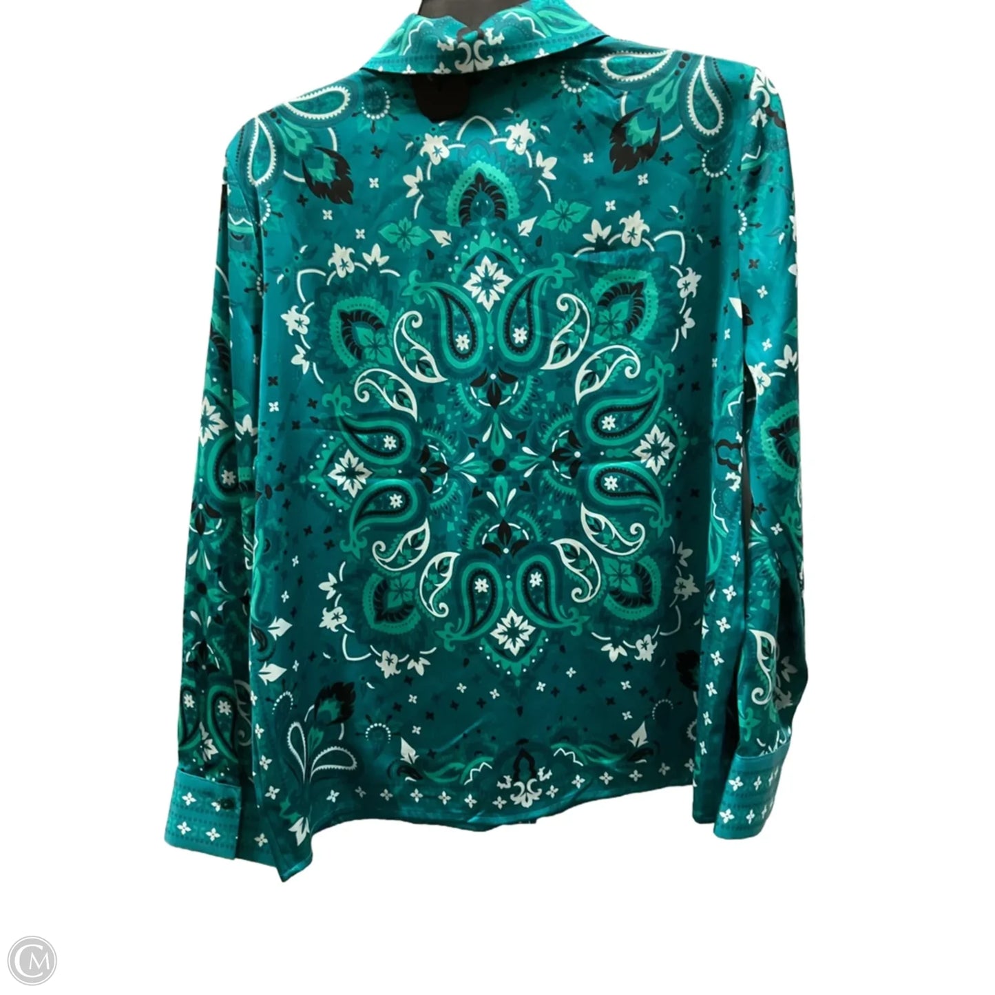 Blouse Long Sleeve By Rachel Zoe In Green, Size: M
