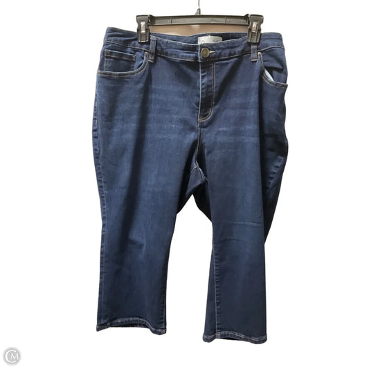 Capris By Lane Bryant In Blue Denim, Size: 20