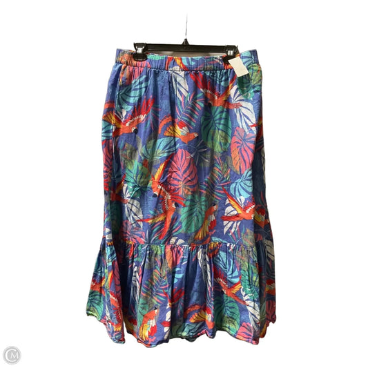 Skirt Maxi By Talbots In Tropical Print, Size: 16