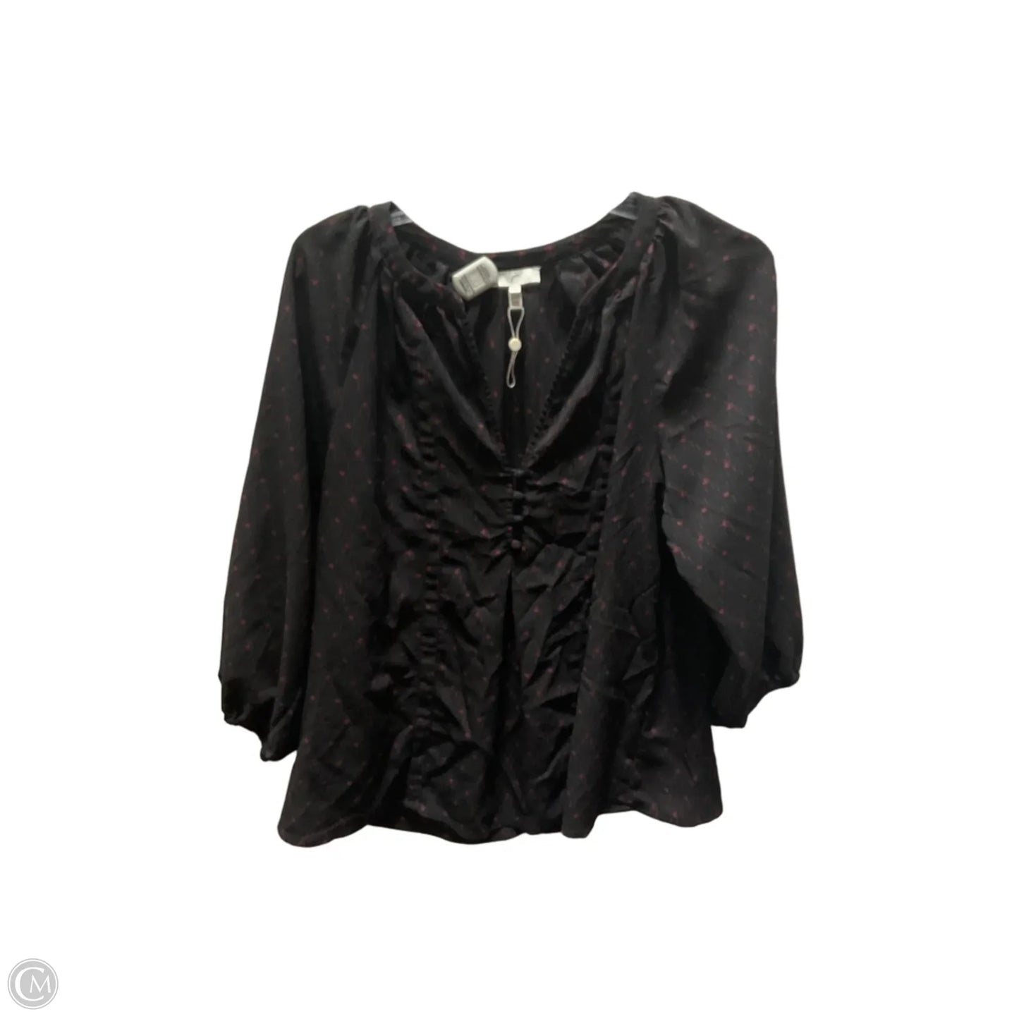 Top 3/4 Sleeve By Joie In Black, Size: S