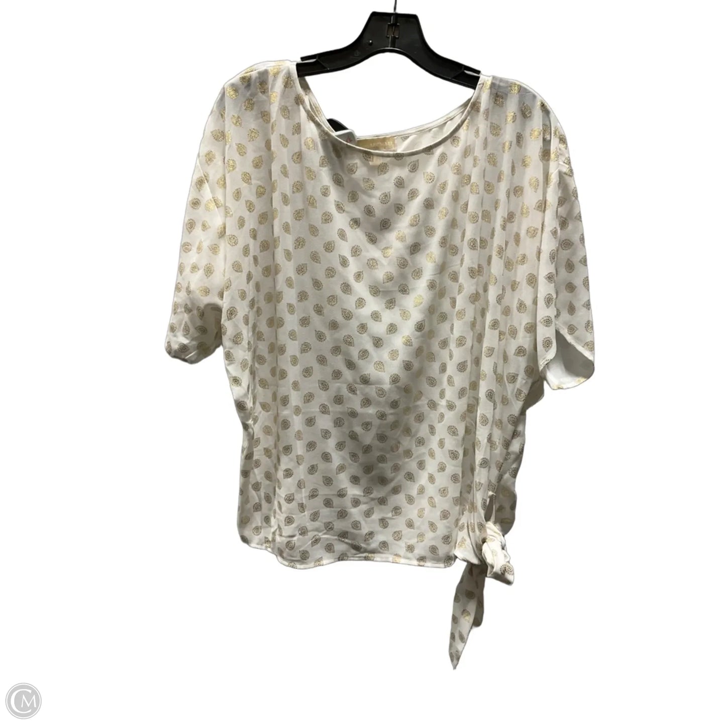 Top Short Sleeve By Michael By Michael Kors In Gold, Size: L