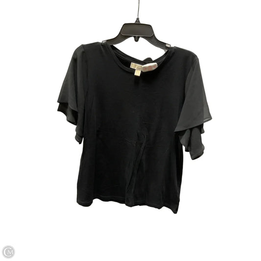 Top Short Sleeve By Michael By Michael Kors In Black, Size: Xl