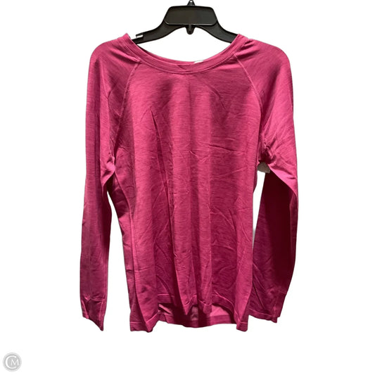Athletic Top Long Sleeve Crewneck By Athleta In Pink, Size: Xl