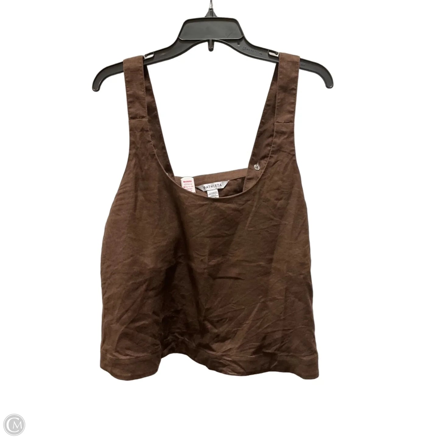 Top Sleeveless By Athleta In Brown, Size: L