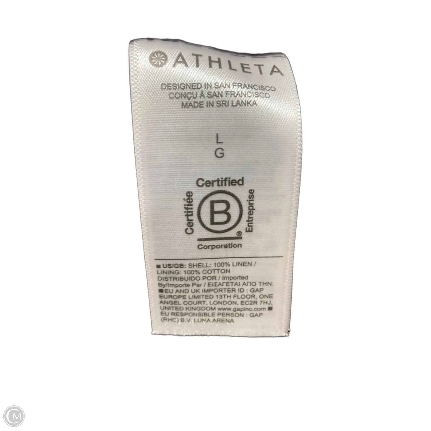 Top Sleeveless By Athleta In Brown, Size: L